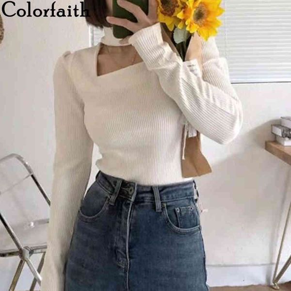 colorfaith new women spring autumn t-shirt bottoming basic fashionable korean wild slim lady cutout short t9828 210413, White
colorfaith new women spring autumn t-shirt bottoming basic fashionable korean wild slim lady cutout short t9828 210413, White