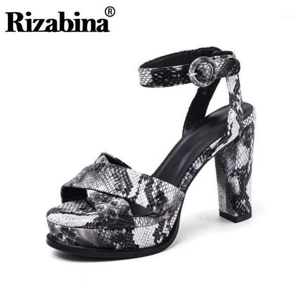 rizabina platform sandals high heels summer women shoes snakeskin buckle thick heel size 34-411, Black
rizabina platform sandals high heels summer women shoes snakeskin buckle thick heel size 34-411, Black