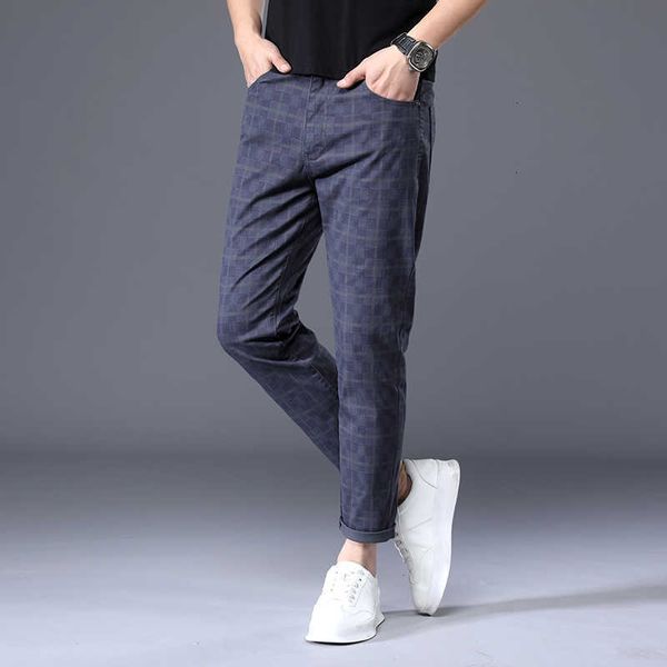 men's pants spring 4 color plaid casual fashion cotton stretch cropped trousers male brand clothes udam, Black
men's pants spring 4 color plaid casual fashion cotton stretch cropped trousers male brand clothes udam, Black