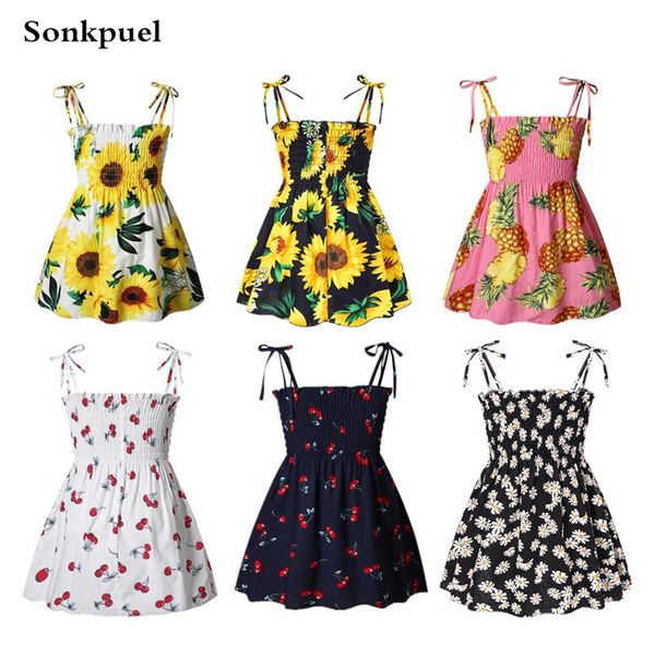 girl's dresses girls dress summer sleeveless kids baby girl flower print sling princess children birthday party elegant clothing, Red;yellow
girl's dresses girls dress summer sleeveless kids baby girl flower print sling princess children birthday party elegant clothing, Red;yellow