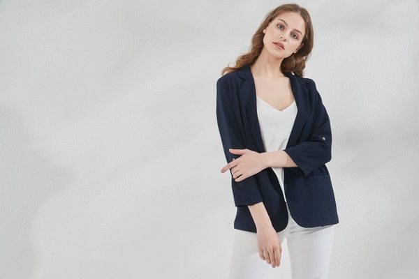 women's suits & blazers 2021 ol spring women suit 3/4 sleeve jacket casual female slim wild windbreaker coat, White;black
women's suits & blazers 2021 ol spring women suit 3/4 sleeve jacket casual female slim wild windbreaker coat, White;black