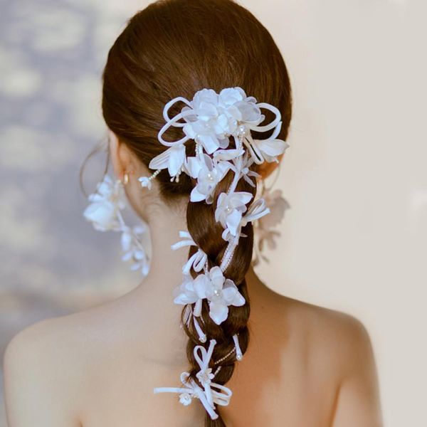 hair clips & barrettes super fairy bride white satin flower headdress mori handmade petals korean braid wedding ornaments, Golden;silver
hair clips & barrettes super fairy bride white satin flower headdress mori handmade petals korean braid wedding ornaments, Golden;silver