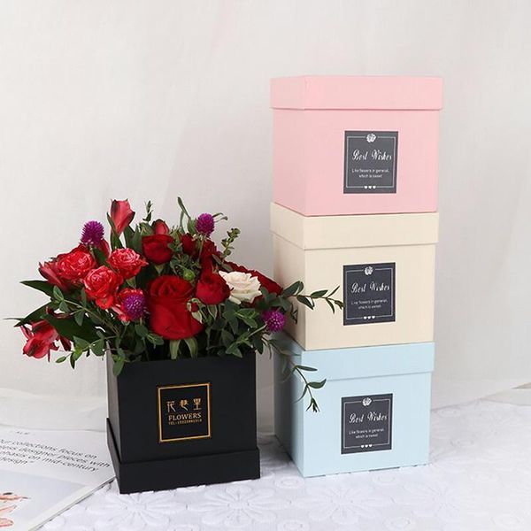 gift wrap square paper flower boxes with lid rose packaging box valentine's day party candy wedding decoration
gift wrap square paper flower boxes with lid rose packaging box valentine's day party candy wedding decoration