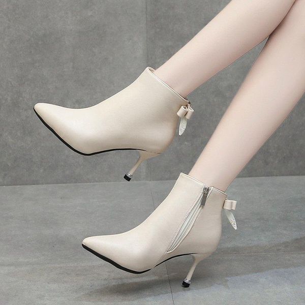 boots 2021 pointed toe ankle women shoes stiletto heel short winter high black beige botines mujer
boots 2021 pointed toe ankle women shoes stiletto heel short winter high black beige botines mujer