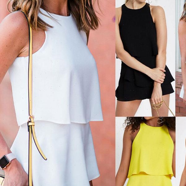 womens holiday playsuit romper ladies ruffles jumpsuit summer beach clubwear, Black;white
womens holiday playsuit romper ladies ruffles jumpsuit summer beach clubwear, Black;white