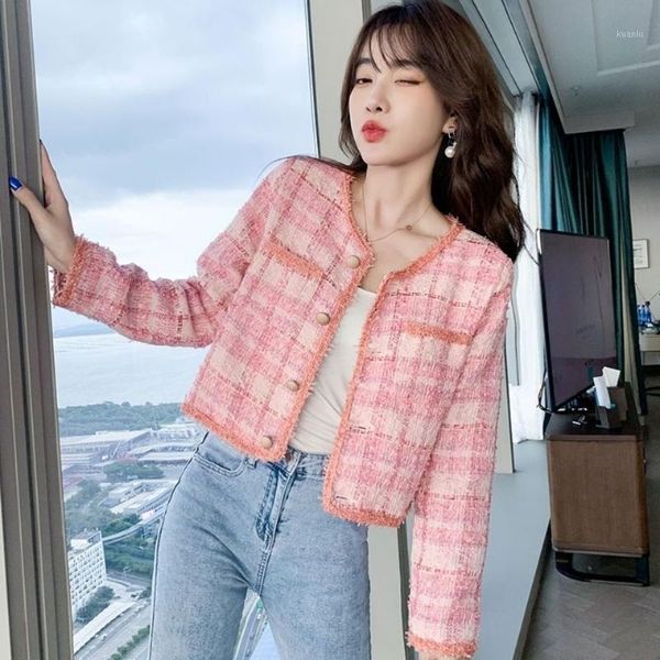 korean elegant ladies spring woolen jacket coat women single breasted brand outwear fashion streetwear tweed women's jackets, Black;brown
korean elegant ladies spring woolen jacket coat women single breasted brand outwear fashion streetwear tweed women's jackets, Black;brown