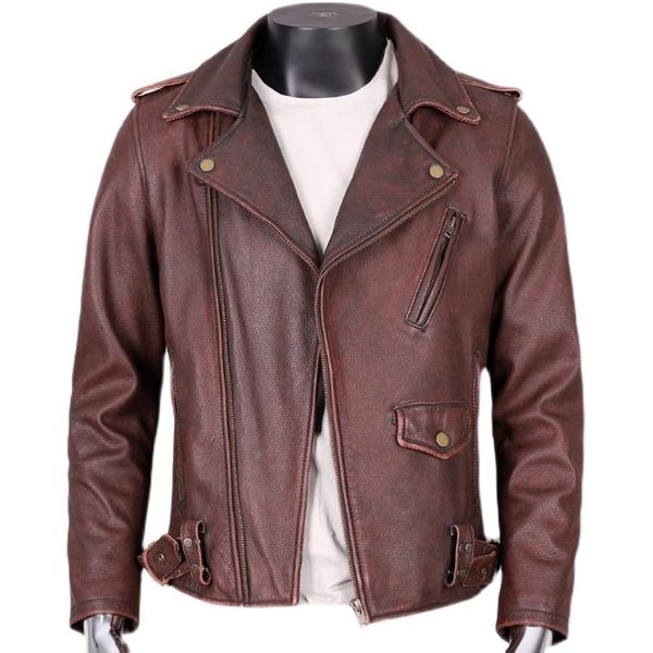 men's leather & faux 2021 vintage brown genuine jacket men plus size 5xl real natural cowhide autumn slim fit short biker's coat, Black
men's leather & faux 2021 vintage brown genuine jacket men plus size 5xl real natural cowhide autumn slim fit short biker's coat, Black