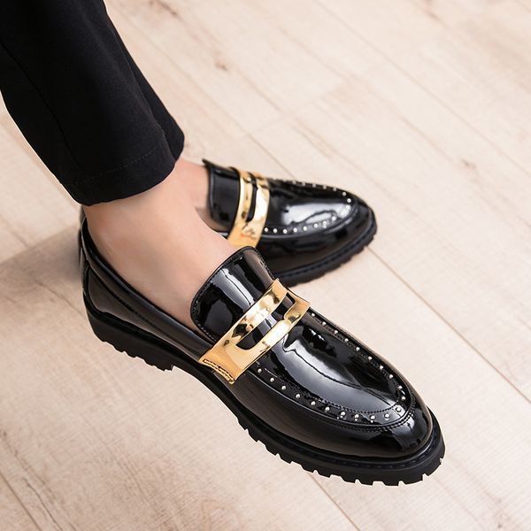 dress shoes men loafers leather slip-on casual brogue office footwear oxford for fashion club party designer 8zir, Black
dress shoes men loafers leather slip-on casual brogue office footwear oxford for fashion club party designer 8zir, Black