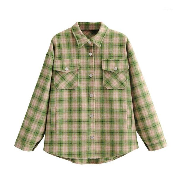 plus size women woolen blends blouse coat pockets plaid shirt casual loose turn down collar long sleeves outwear women's blouses & shir, White
plus size women woolen blends blouse coat pockets plaid shirt casual loose turn down collar long sleeves outwear women's blouses & shir, White