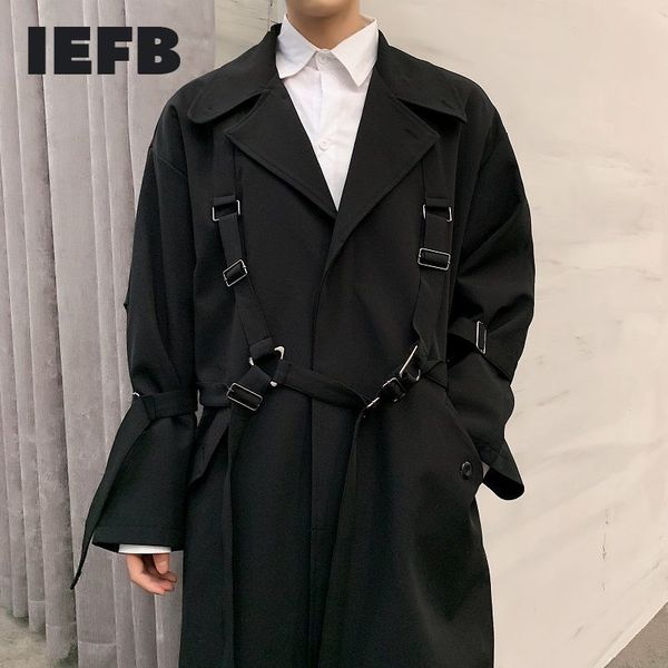 iefb /men's wear spring trend personality strap function style black long coat casual windbreaker male large size y3273 210524, Tan;black
iefb /men's wear spring trend personality strap function style black long coat casual windbreaker male large size y3273 210524, Tan;black