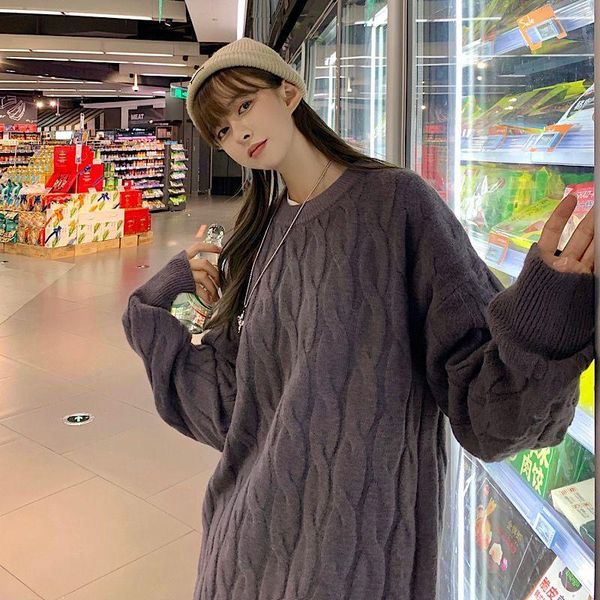 women's sweaters oversized knitted sweater men and women autumn winter ocollar long sleeve solid color pullover thick bottoming, White;black
women's sweaters oversized knitted sweater men and women autumn winter ocollar long sleeve solid color pullover thick bottoming, White;black