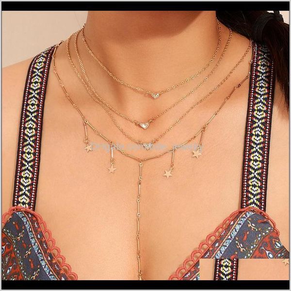chokers necklaces & pendants jewelrybohemian star crystal heart choker for women gold tassel necklace pendant fashion chocker female jewelry, Golden;silver
chokers necklaces & pendants jewelrybohemian star crystal heart choker for women gold tassel necklace pendant fashion chocker female jewelry, Golden;silver