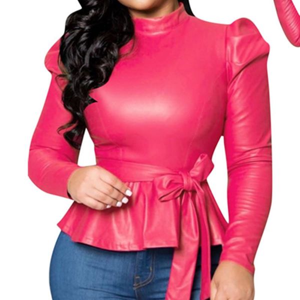 women's jackets plus size women colorful pu leather pullover workwear long sleeve elestic lace up outwear office ladies streetwear, Black;brown
women's jackets plus size women colorful pu leather pullover workwear long sleeve elestic lace up outwear office ladies streetwear, Black;brown