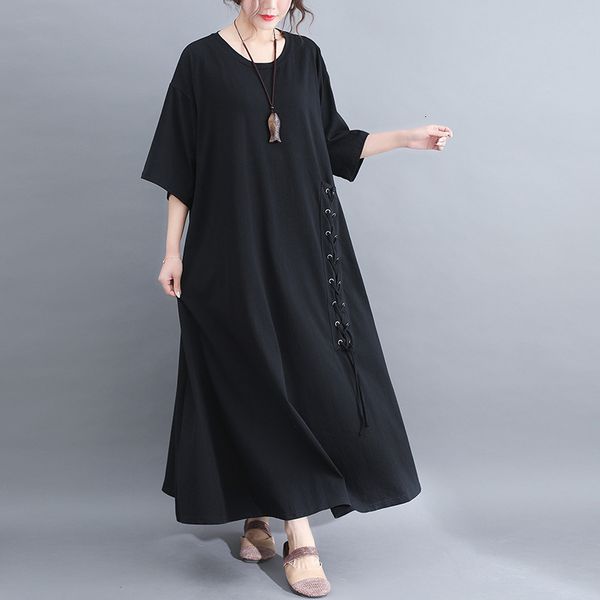 dresses simple and loose women's casual dress in 2021 summer, Black;gray 
dresses simple and loose women's casual dress in 2021 summer, Black;gray