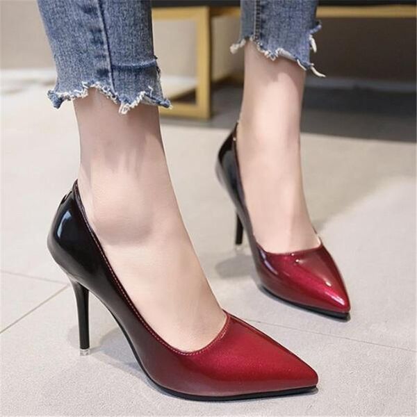 dress shoes women pumps thin high heels pu slip on 10cm pointed toe party wedding office & career shallow red, Black
dress shoes women pumps thin high heels pu slip on 10cm pointed toe party wedding office & career shallow red, Black