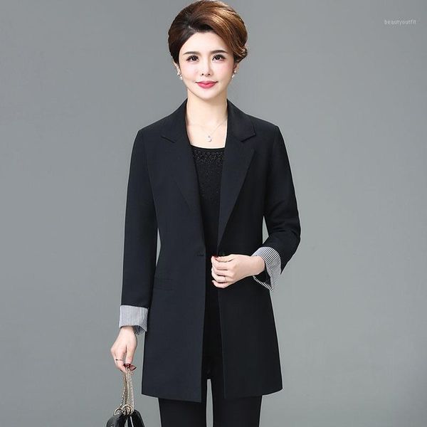 women's suits & blazers 2021 spring summer elegant women notched collar single button slim jacket plus size, White;black
women's suits & blazers 2021 spring summer elegant women notched collar single button slim jacket plus size, White;black
