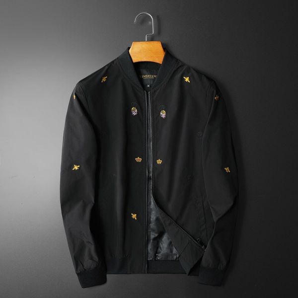 little bee embroidery fashion trend casual et coat boutique iug men's wear, Black;brown
little bee embroidery fashion trend casual et coat boutique iug men's wear, Black;brown