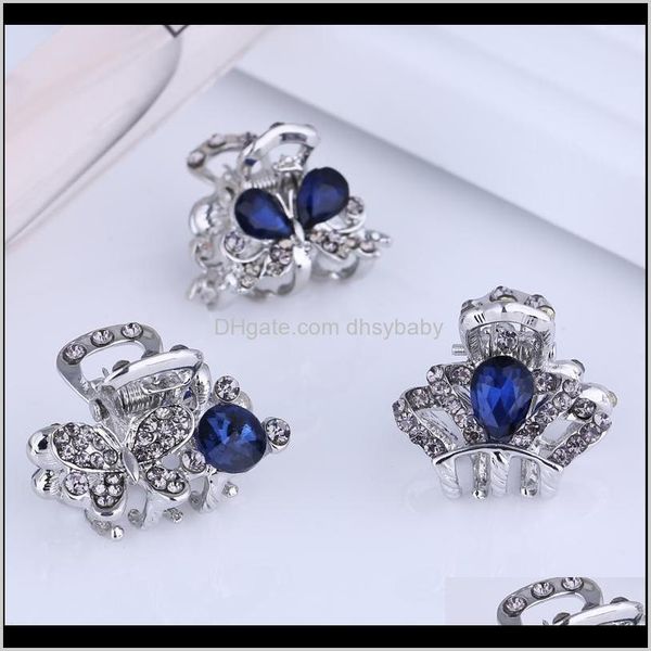 & barrettes drop delivery 2021 wholesale small mini size sier metal claw clips with crystal rhinestones girls womens cute jewelry clamps hai, Golden;silver
& barrettes drop delivery 2021 wholesale small mini size sier metal claw clips with crystal rhinestones girls womens cute jewelry clamps hai, Golden;silver