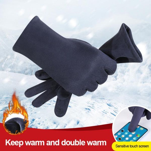 cycling gloves full finger suede warm touch screen autumn and winter riding skiing wind cold motorcycle, Black
cycling gloves full finger suede warm touch screen autumn and winter riding skiing wind cold motorcycle, Black