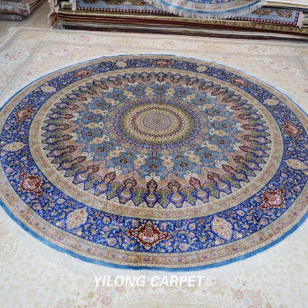 carpets yilong 10'x10' vintage turkish carpet beige medallion round hand knotted oriental silk rug (zqg444a)
carpets yilong 10'x10' vintage turkish carpet beige medallion round hand knotted oriental silk rug (zqg444a)