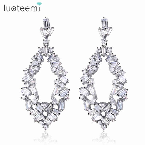 luoteemi exquisite big drop earrings for woman wedding party shiny cz rhombic new luxury female jewelry kolczyki christmas gift, Bronze;silver
luoteemi exquisite big drop earrings for woman wedding party shiny cz rhombic new luxury female jewelry kolczyki christmas gift, Bronze;silver