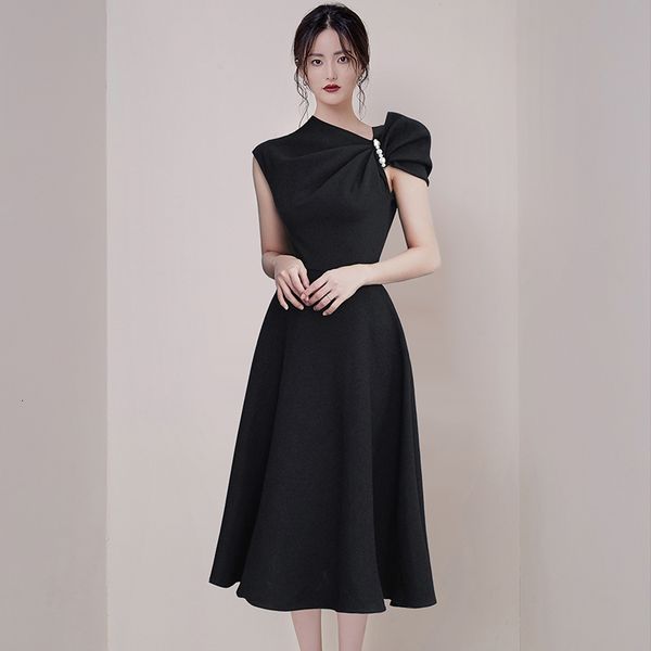 dress elegant ol summer vintage party ins style black robe long female sleeveless swing a-line dresses women clothes tzgg, Black;gray
dress elegant ol summer vintage party ins style black robe long female sleeveless swing a-line dresses women clothes tzgg, Black;gray