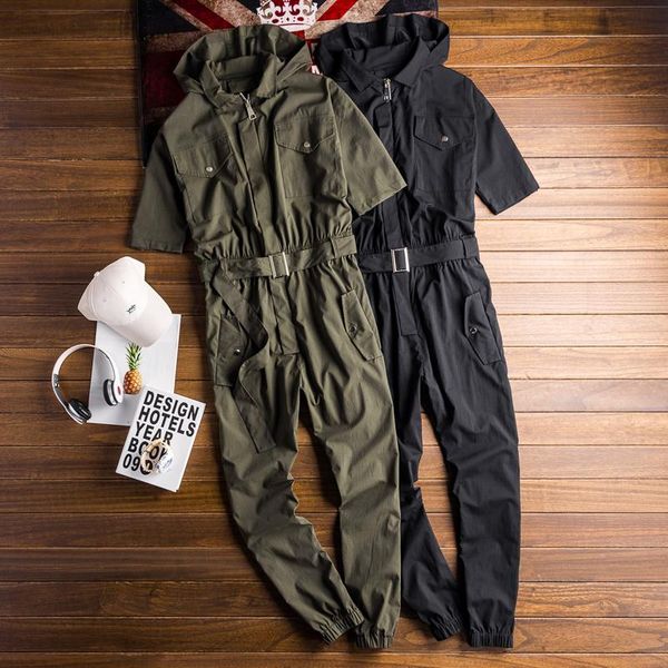 men's pants 2021 casual fashion jumpsuit men overalls hooded short-sleeved one-piece suit and women hip-hop joggers trousers, Black
men's pants 2021 casual fashion jumpsuit men overalls hooded short-sleeved one-piece suit and women hip-hop joggers trousers, Black