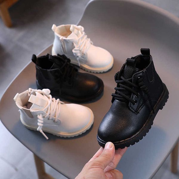 autumn winter children boots boys girls martin toddler fashion leather shoes windproof soft bottom kids snow 210918, Black;grey
autumn winter children boots boys girls martin toddler fashion leather shoes windproof soft bottom kids snow 210918, Black;grey