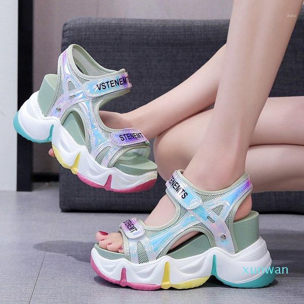 2020 summer high heel sandal for women high platform shoes luxury sandals increasing height all-match clear wedge clog heels 9cm1, Black
2020 summer high heel sandal for women high platform shoes luxury sandals increasing height all-match clear wedge clog heels 9cm1, Black