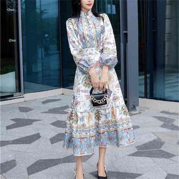 runway elegant vintage printed long maxi dress women lantern sleeve stand collar a-line dresses party fashion ladies vestidos 210513, Black;gray
runway elegant vintage printed long maxi dress women lantern sleeve stand collar a-line dresses party fashion ladies vestidos 210513, Black;gray