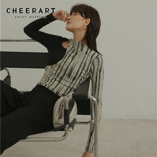 cheerart designer shirt for women hollow-out ladies patchwork long sleeve ee femme op underwear 220312, White
cheerart designer shirt for women hollow-out ladies patchwork long sleeve ee femme op underwear 220312, White
