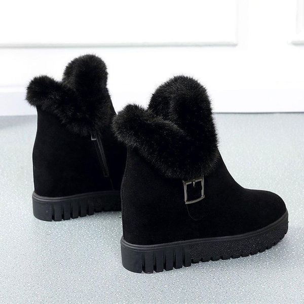 boots winter fur snow short tube increase high wild plus velvet warm scrub mat women cottonshoes, Black
boots winter fur snow short tube increase high wild plus velvet warm scrub mat women cottonshoes, Black