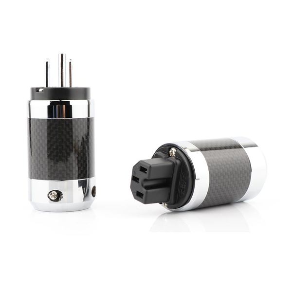 smart power plugs one pair rhodium plated pure copper us plug carbon fiber metal chassis hifi ac connector
smart power plugs one pair rhodium plated pure copper us plug carbon fiber metal chassis hifi ac connector