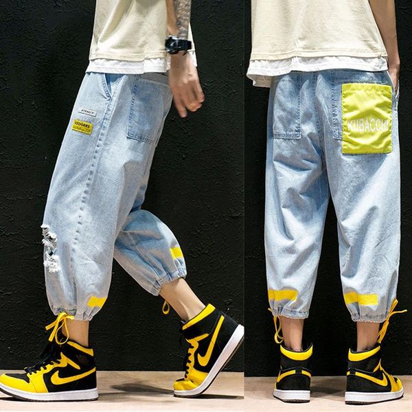 men's jeans streetwear hip hop cargo men jean homme denim jogger pants baggy harem trousers plus size, Blue
men's jeans streetwear hip hop cargo men jean homme denim jogger pants baggy harem trousers plus size, Blue