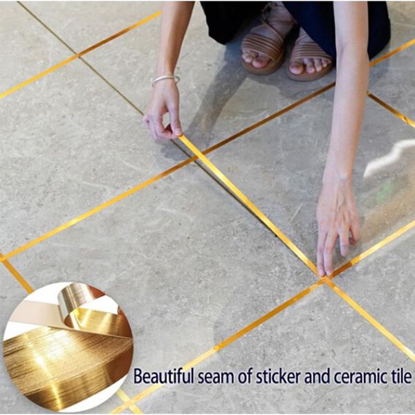 mold proof gap tape self adhesive seam wall line paste 50 meters gold foil floor tile ground strip home decor stickers
mold proof gap tape self adhesive seam wall line paste 50 meters gold foil floor tile ground strip home decor stickers