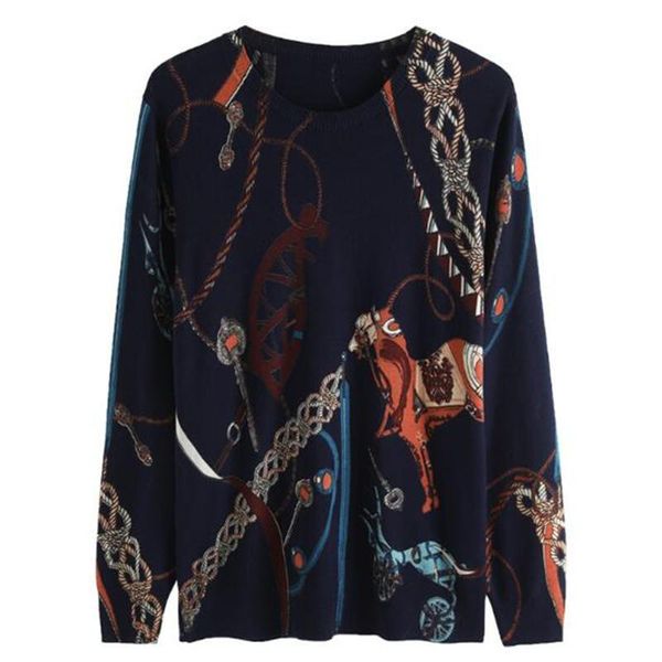 women's sweaters fashion autumn winter printted sweater women o-neck long sleeve loose pullover knitwear casual bottoming shirt plus si, White;black
women's sweaters fashion autumn winter printted sweater women o-neck long sleeve loose pullover knitwear casual bottoming shirt plus si, White;black