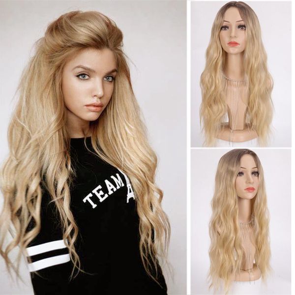 synthetic wigs lvhan natural heat resistant cosplay wig for women brown light blonde long wavy middle part hair, Black
synthetic wigs lvhan natural heat resistant cosplay wig for women brown light blonde long wavy middle part hair, Black