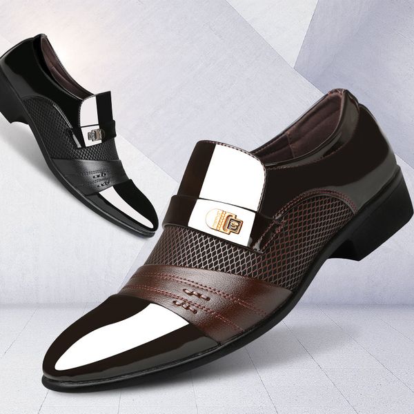 leather shoes men's busins casual autumn and summer large formal , foot breathable, Black
leather shoes men's busins casual autumn and summer large formal , foot breathable, Black