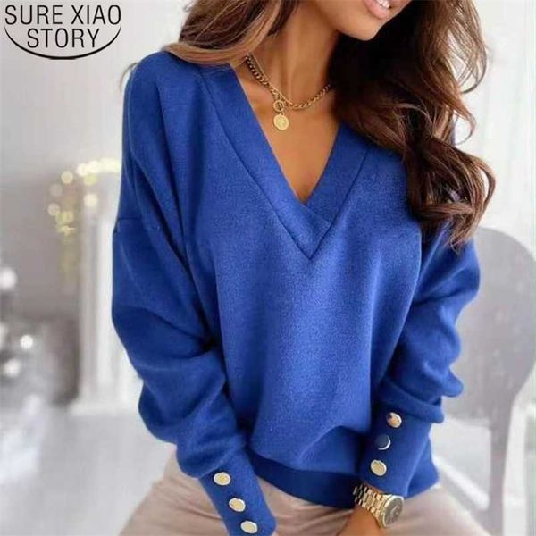 spring long sleeve knitted sweater women v-neck jumper sweaters for button loose office lady casual pullover 211007, White;black
spring long sleeve knitted sweater women v-neck jumper sweaters for button loose office lady casual pullover 211007, White;black