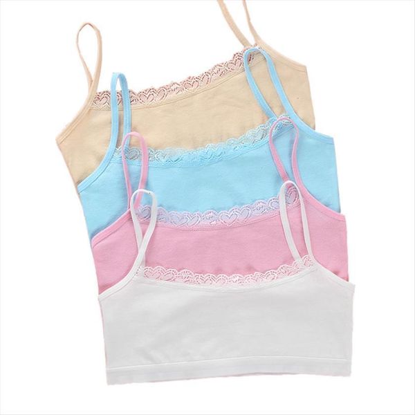 3pc lot young girls lace puberty teenage soft cotton underwear training bra crop 8 14years, Blue
3pc lot young girls lace puberty teenage soft cotton underwear training bra crop 8 14years, Blue