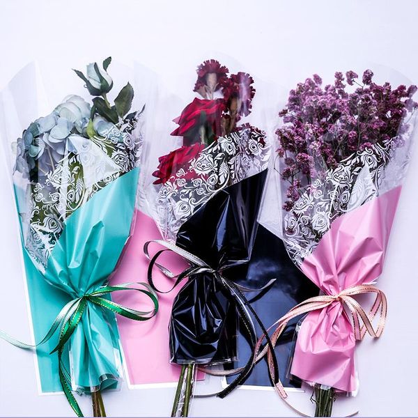 50pcs bouquet gift bags with handles transparent waterproof multi-bag flower bag floral packaging material little wrap
50pcs bouquet gift bags with handles transparent waterproof multi-bag flower bag floral packaging material little wrap