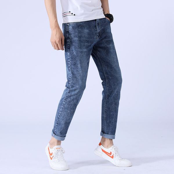 2021 men's jeans fashion brand straight spring slim pants casual stretch, Blue
2021 men's jeans fashion brand straight spring slim pants casual stretch, Blue