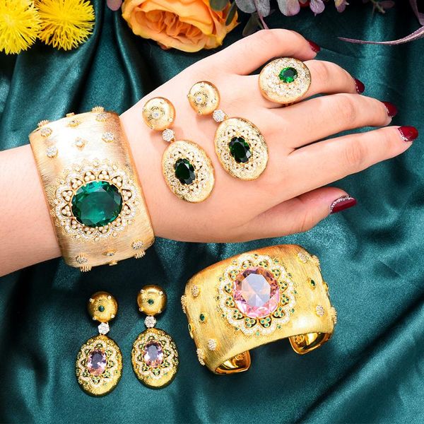 earrings & necklace missvikki luxury vintage golden wide bangle ring jewelry sets for bridal wedding pink crystal dubai style, Silver
earrings & necklace missvikki luxury vintage golden wide bangle ring jewelry sets for bridal wedding pink crystal dubai style, Silver