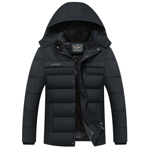 fashion fleece hooded winter coat men thick warm mens winter jacket windproof gift for father husband parka, Black
fashion fleece hooded winter coat men thick warm mens winter jacket windproof gift for father husband parka, Black