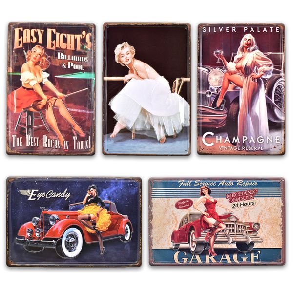 vintage embossing metal tin sign garage pin up girl poster pub bar home wall decoration retro 3d metal plaque decor
vintage embossing metal tin sign garage pin up girl poster pub bar home wall decoration retro 3d metal plaque decor