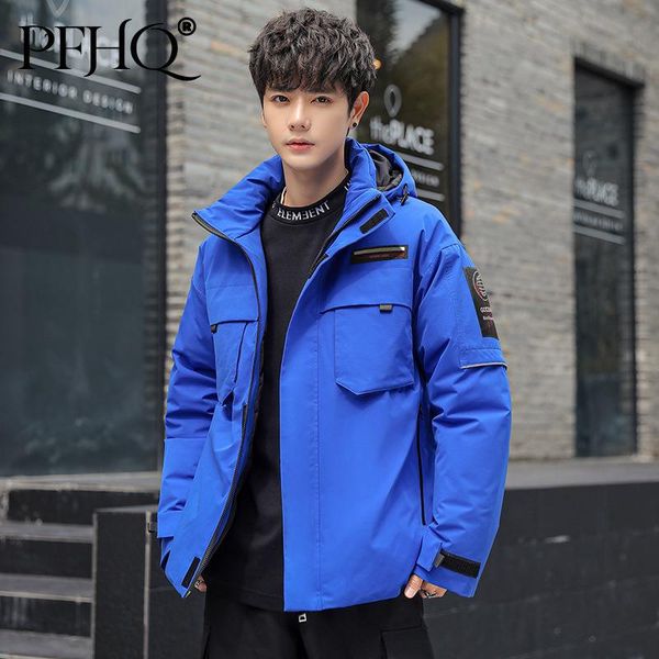men's down & parkas pfhq 2021 men fashion loose hooded pure color korean trend all-match tooling jacket coat autumn and winter 21d8874, Black
men's down & parkas pfhq 2021 men fashion loose hooded pure color korean trend all-match tooling jacket coat autumn and winter 21d8874, Black