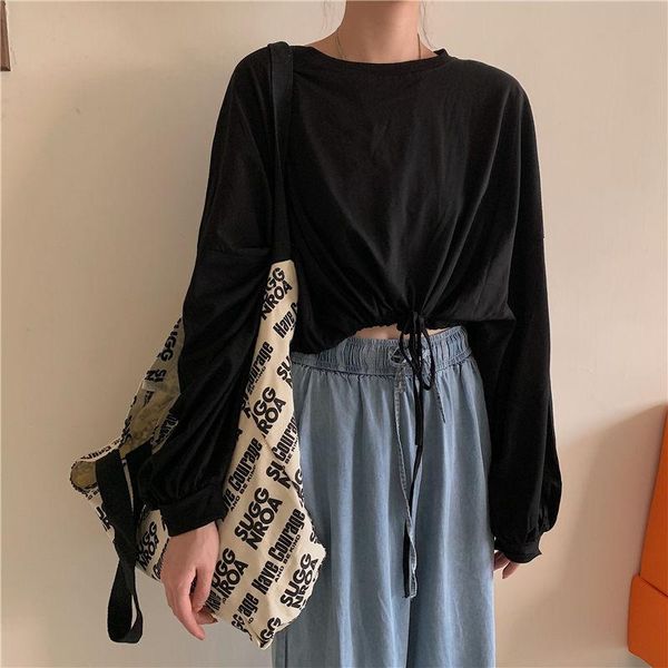 crop women's spring short loose high waist long bat sleeve t-shirt korean style white trendy ins autumn tees outer wear
crop women's spring short loose high waist long bat sleeve t-shirt korean style white trendy ins autumn tees outer wear