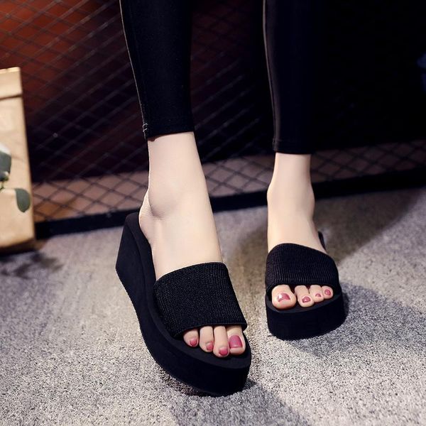 slippers women high platforms wedge black drag non-slip cool flange vacation beach shoes height increasing flip flops
slippers women high platforms wedge black drag non-slip cool flange vacation beach shoes height increasing flip flops