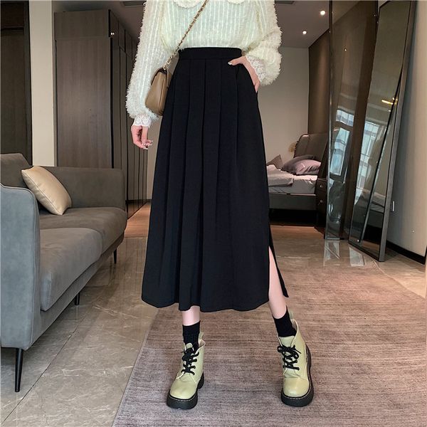 skirts black pleated skirt women's autumn and winter 2021 medium length wrap hip high waist thin a-line skirt trend
skirts black pleated skirt women's autumn and winter 2021 medium length wrap hip high waist thin a-line skirt trend