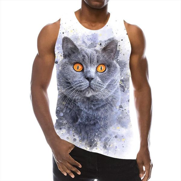 animals tank for men summer cat graphic 8d print mutt sleeveless sport gym novelty beach pooch vest, White;black
animals tank for men summer cat graphic 8d print mutt sleeveless sport gym novelty beach pooch vest, White;black